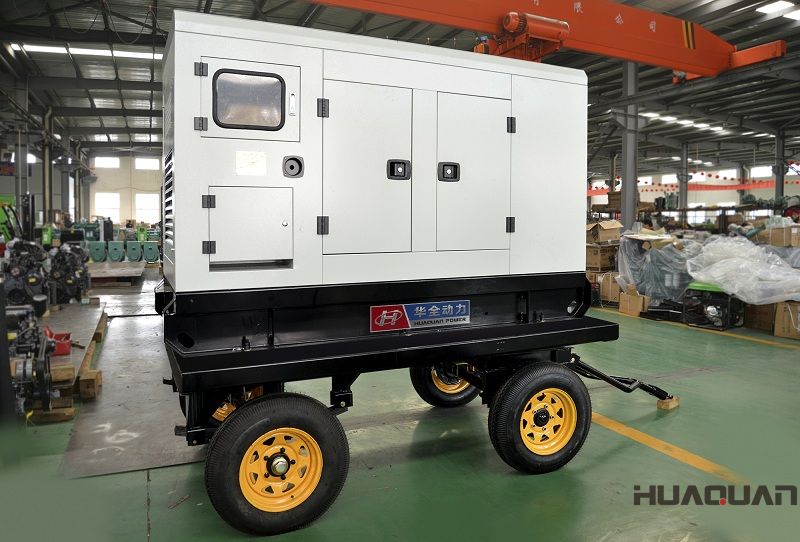 2018年5月8日一臺(tái)75kw移動(dòng)拖車發(fā)電機(jī)組順利發(fā)往陜西西安市