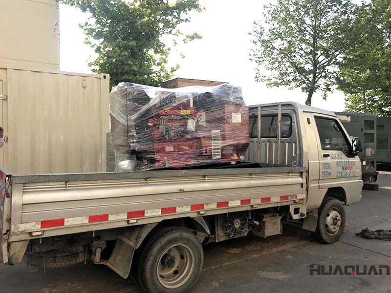 一臺HQ40GF標配柴油發電機組在6.25號，發往山東省濱州