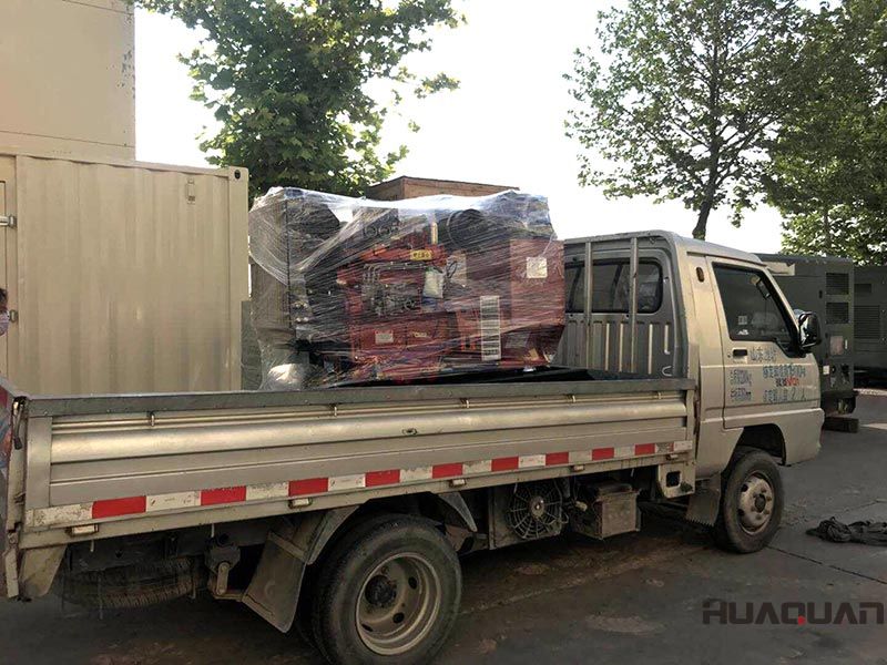 Patricio Enrrique訂購的HQ40GF柴油發電機組，在6.16發往黃島港