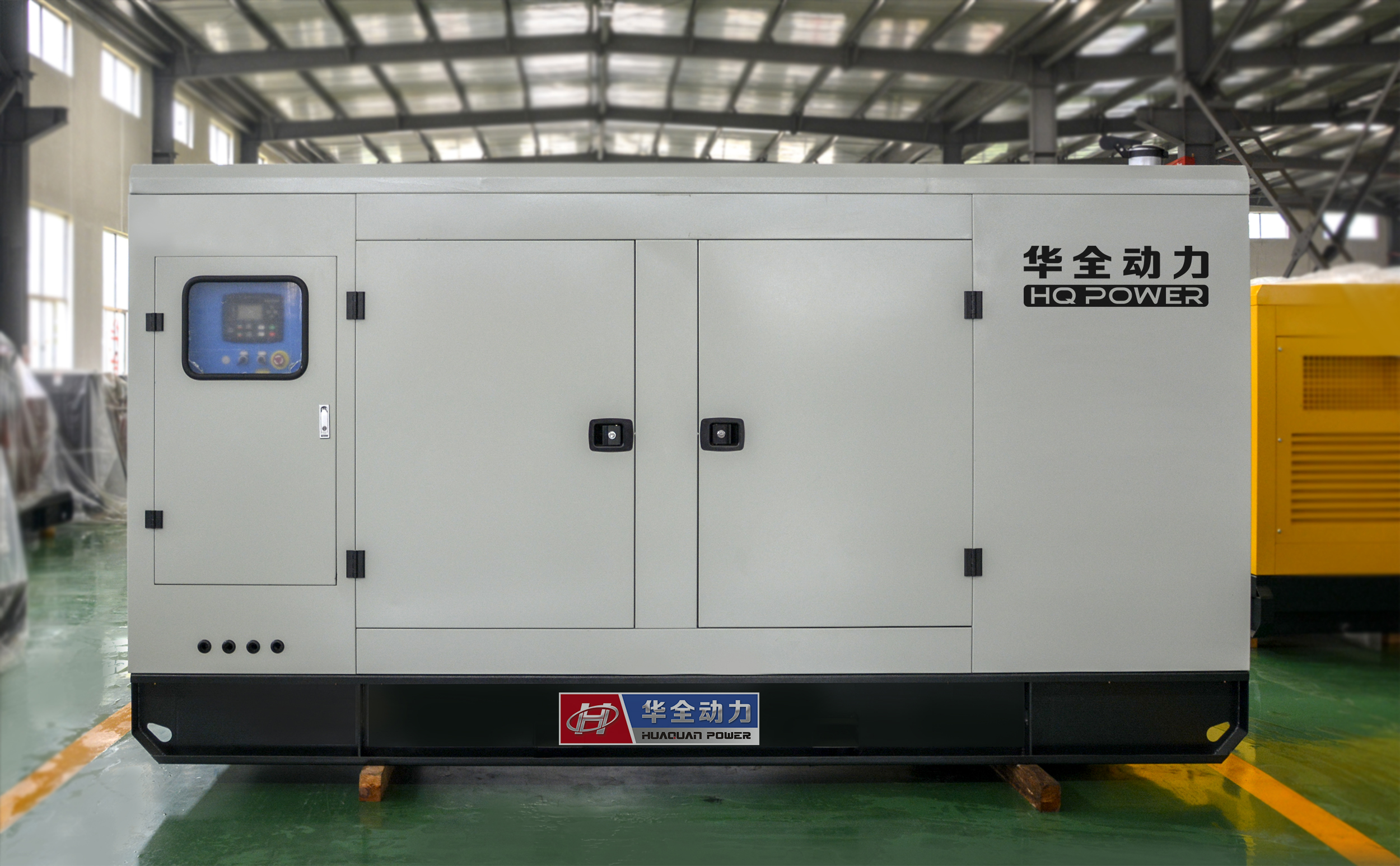 華全動力一臺300kw立柜自啟動發電機組4月22日發往北京